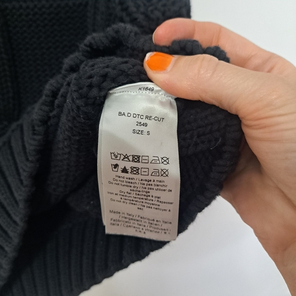 Ganni Logo Checkboard Knit Vest Dark Navy Small NWOT - Picture 5 of 7
